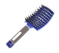 Hairbrush Women Wet Comb Hair Brush Professional Massage For Hairdresser Hairdressing Tools For Combing, Separating, Shaping And Defining Curls(Blue with hair)