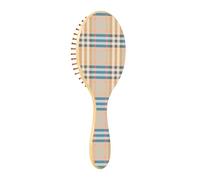 Hairbrush wood buffalo plaid tartan check Scotland fashion pattern seamless paddle hairbrushes for women wood hairbrush wood hairbrush