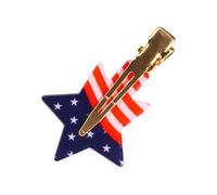 Hairclip Alphabet Five Pointed Star Gold Powder Solid Color Acrylic Hairpin Side Clip Side Hairpin Girls Hair Accessories (B, 6X4X1cm)