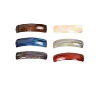 Hairclips 6pcs Acrylic Hair Clip Europe And The United States High End Fashion Mouthed Clip Hair Clips Small (Silver, One Size)