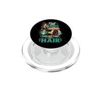 Hairdresser Coffee First Salon Stylist PopSockets PopGrip for MagSafe