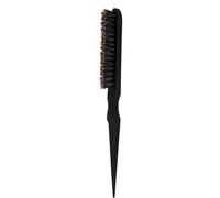 Hairdresser Comb Teasing Back Hair Salon Brush Tangling Long and Short Plastic Tail Comb Hairdressing Tools (Black)