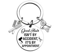 Hairdresser Gifts for Women Hair Stylist Gifts Keychain for Hairdressers Female Men Cool Stuff Hair Stylist Gift Ideas Unique Barber Gifts for Him Her-Good hair isn't by accident,It's by appointment,