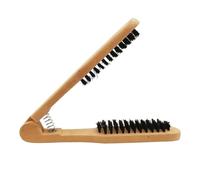 Hairdresser Hair Styling Straightener Folding V Shape Comb Splint Salon Wooden Combs For Straightening Straightening Comb