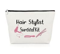 Hairdresser Makeup Bag Hair Stylist Gifts Inspirational Gifts for Hairstylist Hair Dresser Cosmetic Bag Retirement Birthday Present for Hairdresser Christmas Cosmetology Graduation Travel Pouch