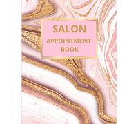Hairdresser, Stylist, Salon Appointment Book: Bumper 77 Weeks, Undated Schedule Book Appointments Book Daily and Hourly with 15 Minute Increments, 7am ... Space, Luxury Black And Gold Glossy Design