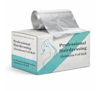 Hairdressing Aluminium Foil Roll 1 Pack - Silver Hair Foils for Highlighting, Colouring, Bleaching & Balayage, Thick Professional Foil with Cutter for Salon Stylists (15 cm x 250 m)