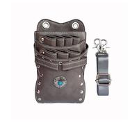 Hairdressing Bag Hairdresser Scissors Pouch Salon Barber Hairdressing Holster Hair Stylist Tools Bags Comb Shear Waist Shoulder Belt Case(GRAY)