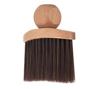 Hairdressing Brush - 10cm Wooden Nylon Hair Dusting Brush, Durable Handle, Hair Dusting Brushes, Comfortable Grip | Hair Cutting Hairdressing Cleaning Tool For Salon Home Apartment Men Husband