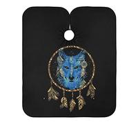 Hairdressing Cape Boho Wolf And Dream Catcher, Styling Capes Professional Barber Apron Waterproof Hair Cutting Gown For Coloring Cutting Family