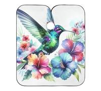 Hairdressing Cape Hummingbird Tropical Flowers Anti-Static Salon Gowns Stain Resistant Hair Cape For Men Women Styling