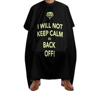 Hairdressing Cape Not Keep Calm Back Off Anti-Static Hairdressing Apron Stain Resistant Hair Cutting Gown For Haircut Family Women