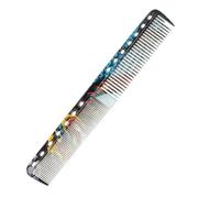Hairdressing Comb ABS Dual Density Teeth for Fast Hair Styling Travel | Ultra-thin Flat Design, Humanised Teeth, Wide and Dense Spacing, Colourful Dragon Pattern, for Wet or Long Hair