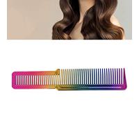 Hairdressing Comb, Professional Rainbow Color Electroplating Haircut Comb, Hair Styling Comb, Cutting Hair Dyeing Hair Comb, Straight Hair Comb for Salon Barber Shop