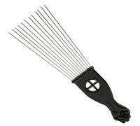 Hairdressing Combs，1 Piece Afro Fork Comb Stainless Steel Wide Teeth Brush Metal Pins Hair Styling Tools Insert Curly