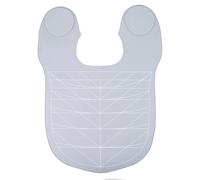 Hairdressing Gown Silicone Hair Cutting Guide Collar Waterproof Cape With Guidelines Weighted Dye For Salon Home for Salons(Grey)