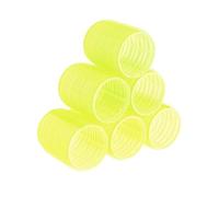 Hairdressing Home Use DIY Magic Large Self-Adhesive Hair Rollers Styling Roller Roll Curler Hair Beauty Curly Tools Hair Curlers(Yellow)