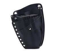Hairdressing kit， 1 Pcs PU Leather Pouch Holder Rivet Clips Bag with Waist Shoulder Belt Barber Hair