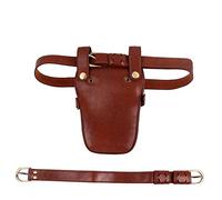 Hairdressing kit， Hairdressing Scissors Belt Holster Tools Bag for Combs Shears for Hairdressers(Bruin)