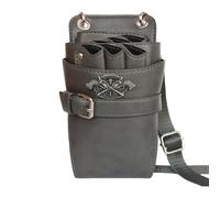 Hairdressing kit， Hairdressing Tool Bag Easy to Carry Scissor Pouch for Hair Stylists Portable Barber(Grijs)