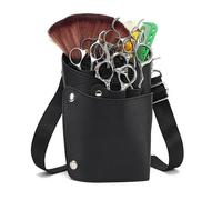 Hairdressing kit， PU Leather Salon Hairdressing Tool Scissors Combs Brushes Holder Beauty Case Barber Bag