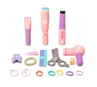 Hairdressing Kit - Wooden Educational Toys for Learning Styling - Hairdressing Salon Set for Girls 3 Years and Up School Playroom Daycare Birthday Party