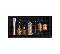 Hairdressing Mattes for Clippers, Hairdressing Mat - Black Hair Station Mat | Professional Spa Storage Systems, Table Protector, Hair Salon Accessories for Tone