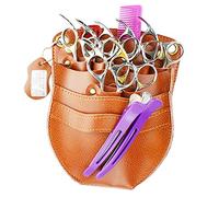 Hairdressing Scissor Bag,Leather Hair Stylist Holster with Belt, Tools Pouch for Barber