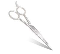 Hairdressing Scissor & Barber Scissor 5.5" - Anti-Rust - Tempered Ice Stainless Steel, Durable - Ergonomic Design for Hair Cutting, Thinning, Grooming - Ideal for Men/Women - Silver Finish