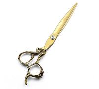 Hairdressing Scissors 7inch Japanese Professional Hair Scissors These Hair Cutting Scissors Have Exteramly Sharp Blades,Gold,7 INCH