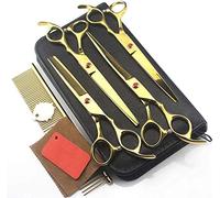 Hairdressing Scissors Barber Scissors Set Barber Gold 6 inch Left Set for Salon Home Men Women