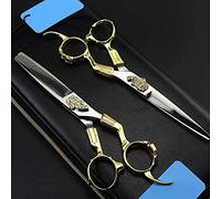 Hairdressing Scissors Kits Stainless Steel Hair Cutting Shears Set Thinning Texturizing Scissors Bang Hair Scissor Professional Barber Salon Home Shear Kit for Men Women Pet 6inchset