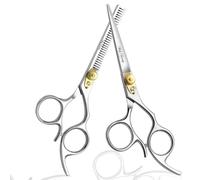 Hairdressing Scissors, Professional Hair Scissors Hair Cutting Thinning Scissors Set for Men Hairdresser Barber Salon Women Kids Pets Home 6.5 inch (Set)