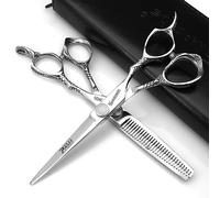 Hairdressing Scissors, Super Sharp Hairdressing Scissors, 5.5/6/7/8 Inch Scissors for Cutting Hair, Stable Hand Feel (6-Inch Two-Piece B)