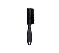 Hairdressing Soft Hair Brush Oil Head Styling Comb Male God Back Head Brush Haircut Neck Beard Brush Salon Barber Tools(Black (3PCS))