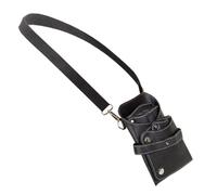 Hairdressing Tool Belt Bag Hair Stylist Waist Bag with Adjustable Belt Portable Barber Scissors Holster Bag Hairdressing Carrying Bag for Hairdresser Barber Bag(Black)