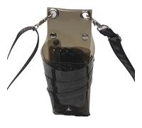 Hairdressing Tool Belt Bag PVC Transparent Scissors Bag Salon Holster Pouch Holder Storage Waist Bags Scissor Barber Tools Shoulder Pouch Bag Barber Bag(Black 1)