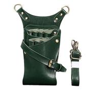 Hairdressing Tool Belt Bag Scissor Bag, Hairstylist Toolkit, Barber Crossbody Bag, Pet Makeup Storage, Scissors Bag Barber Bag(Green)