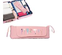Hairdressing Tool Organizer Bag, Portable Dust Proof Carry Case with Compartments, Hair Straighteners and Curling Iron Organizer for Straighteners Combs Scissors