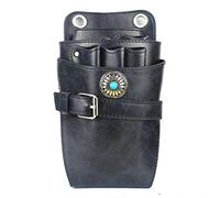 Hairdressing Tool Pocket， Retro Personality Scissors Waist Bag Hairdressing Scissors Pouch for Hairdressers(Orange)