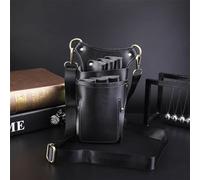 Hairdressing Waist Belt Creative Personalized Crossbody Waist Scissor Shoulder Bag Professional Scissor Bag(Noir)