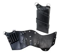 Hairdressing Waist Belt Personalized Creative Hair Salon Tools Scissors Cross Bag Professional Scissor Bag(Noir)