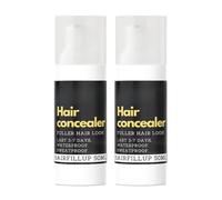 Hairfillup Hair Concealer, Sweat-proof Hairline Powder, Long Lasting Root Cover Up Spray, Black Hair Concealer, for Men and Women (2PC)