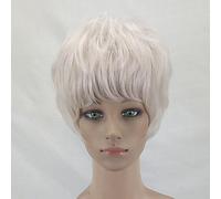hairjoy Women's Synthetic Wig Short Curly Light golden Layered Haircut Cosplay Wig Natural Wigs Costume Wig