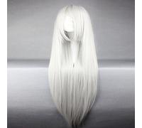 hairjoy Women's Synthetic Wig Straight White Cosplay Wig Costume Wig