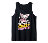 Hairless Breed Dog Yes, Im with the Crazy Chinese Crested Tank Top