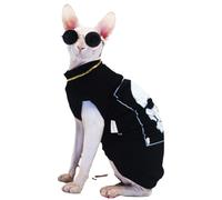 Hairless Cat Clothes Pure Cotton Comfortable with Stratch Cat Apparel for Sphynx, Devon, Cornish Rex Cats