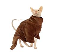 Hairless Cat Clothes - Warm Coral Sphinx Sweater, Comfortable Thickened Devon Velvet Apparel, Lovely Autumn Winter Cat Clothing | Cozy Soft Outfit For sphynxs Hairless Small Medium Large