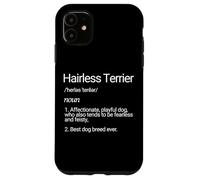 Hairless Terrier Dog Breed Definition Cute Hairless Terriers Case for iPhone 11