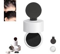 Hairline Clay Powder Cream, Magical Hair Shadow Forever Key, Waterproof Double-Ended Hairline Powder Touch-Up Hair Root Cover Up, Hairline Shading Powder (Natural Black)